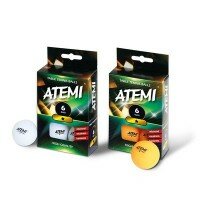 Мячики для настольного тенниса ATEMI * 6 штук